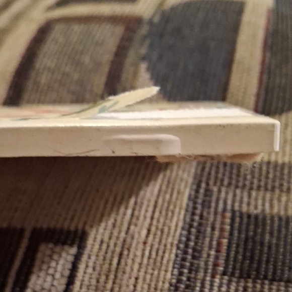 White Ceramic Square Coaster with Felt Corners - Picture 2 of 3